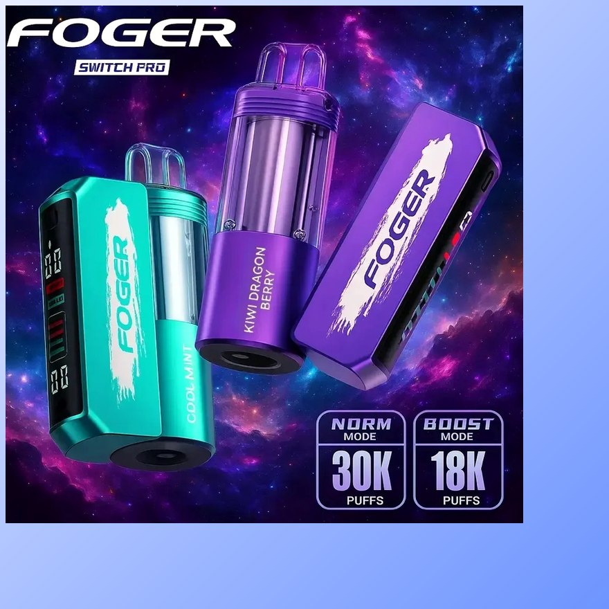 Foger Switch Pro 30K fogger vape kit with battery and pod