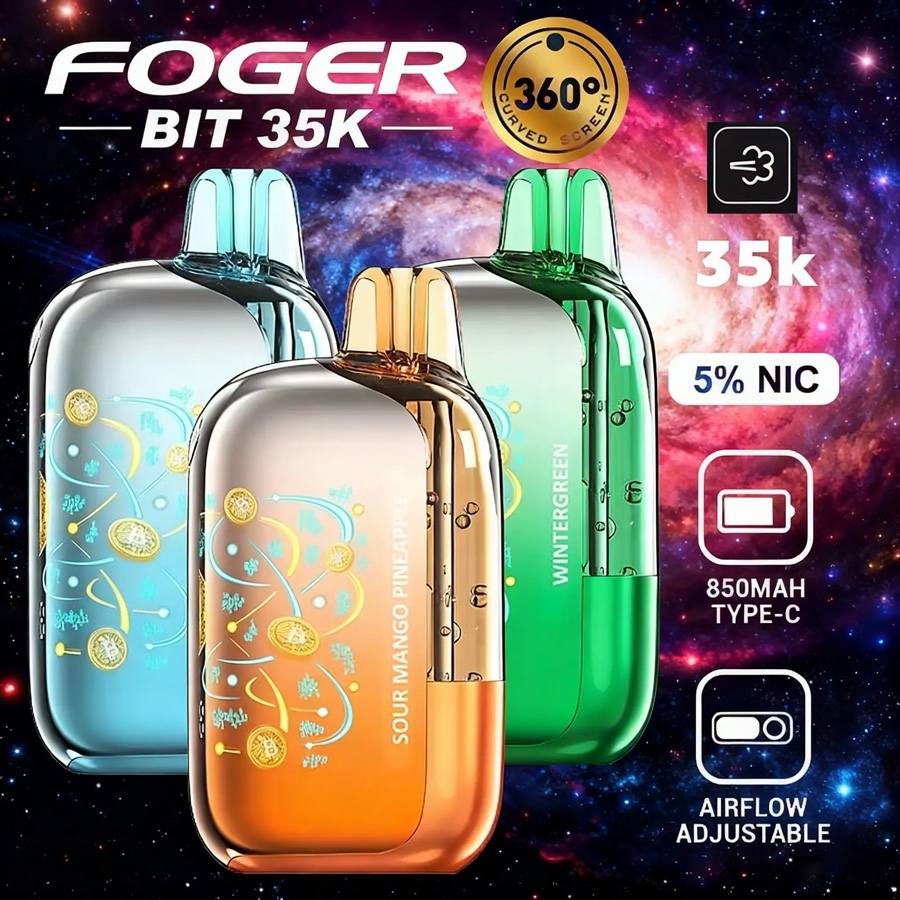 Foger Bit 35K fogger vape with OLED screen